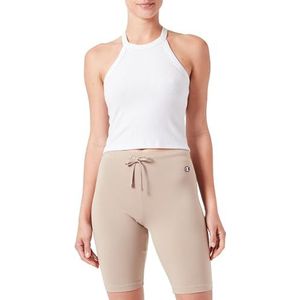 Champion Legacy Icons W - Tight Cotton Lycra Shorts, lichtbruin, L Dames SS24, Lichtbruin, L