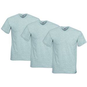 Fruit of the Loom T-shirt voor heren met V-hals (verpakking van 3 stuks), meerkleurig (multicoloured 97), L