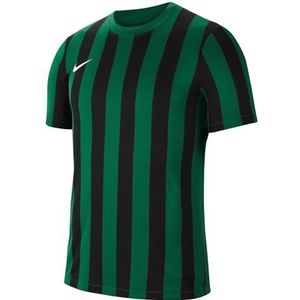 Nike, Heren gestreepte korte mouwen voetbalshirt, wit/grenengroen/zwart, M, heren