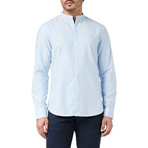 Farah Brewer Slim Fit Oxford overhemd van katoen voor heren, Hemelsblauw, S