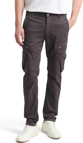 Tom Tailor - TAPERED SWEAT CARGO - Cargobroek - Grijs