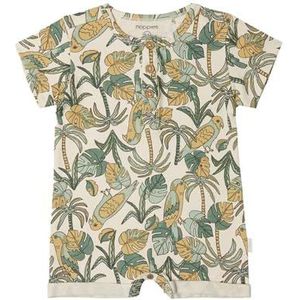 Noppies Babyjongens playsuit strand stad allover print peuterpak, Whitecap grijs - N126, 56 cm