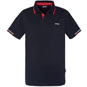 Schott NYC Psdevon Poloshirt voor heren, Marine., L