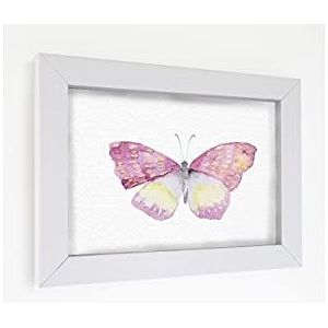 Homemania HOMRK-FRAME-012 Afbeelding - met frame - vlinder, polyester, MDF, meerkleurig, 40 x 3,4 x 30 cm