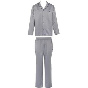 Emporio Armani Heren Heren Satin Deluxe Pajamas, marineblauw, XL