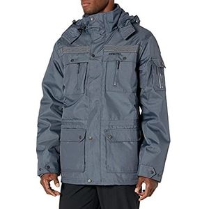 Arctix Heren Performance Tundra jas met toegevoegde zichtbaarheid, staal, grote hoog