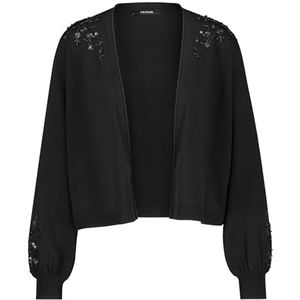 Taifun Gebreide damesjas, zwart, 38