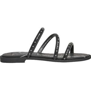 Pepe Jeans Hayes Park sandaal voor dames, zwart (zwart), 4 UK, Zwart, 4 UK