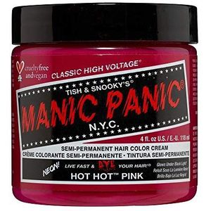 Manic Panic Hot Hot Pink Classic Creme, Vegan, Cruelty Free, Semi Permanent Hair Dye 118ml