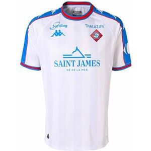 Kappa - KOMBAT SS THIRD 2025 - Sportshirt - Wit Lichtblauw Rood