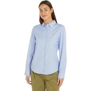 Tommy Hilfiger Dames Essential STP Regular Shirt Casual, Blauwe spreuk Ithaca Stp, 72 NL