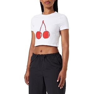 United Colors of Benetton T-shirt voor dames, wit 101., XS