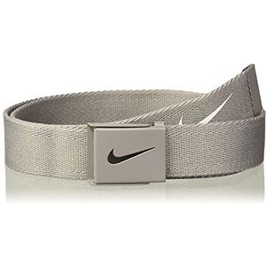 Nike Tech Essential Web Belt voor heren, Licht houtskool, Eén maat