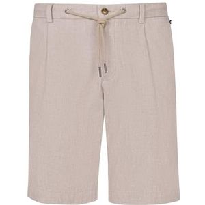 bugatti Korte herenbroek, comfortabel en stijlvol, voor zomer en vrije tijd, 20-ecru, 56 Grote maten