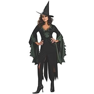 Rubie's 15493STD Officiële Enchantra Heks Halloween Kostuum, Vrouwen, Groen en Zwart, Standaard