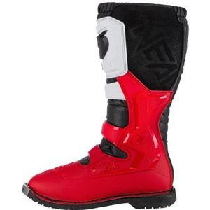 O'NEAL | Motocross Laarzen | Enduro Motorcycle | Comfort door Air-Mesh-Insole, vier gespen, hoge kwaliteit synthetisch materiaal | Laarzen Rider Pro | Volwassen | Zwart Wit Rood | Maat 40