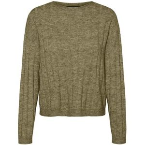 VERO MODA VMWILLA LS O-Neck Pullover GA Boo, Droogkruid/detail: melange, XS