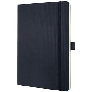 SIGEL CO321 Premium notitieboek, gelinieerd, A5, softcover, zwart - Conceptum