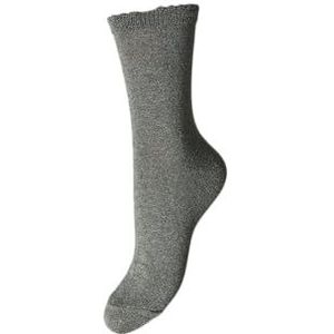 Pieces dames sokken 1-pack - Glitter -onezise - Kleur: Donkergroen, Maat: One Size - Groen