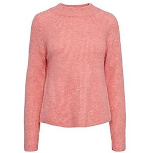 PIECES Dames Pcellen Ls O-Neck Knit Noos Bc Pullover, roze, M