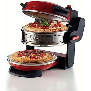 Ariete - PIZZERIA - Dubbele Pizzaoven - 2300W - 2 Pizza's Tegelijk - Max. 400 °C - Rood