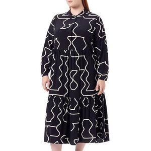 s.Oliver Black Label damesblousejurk lang zwart 34, zwart, 34