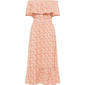 IZIA Maxi-jurk voor dames met allover-print, roze, L