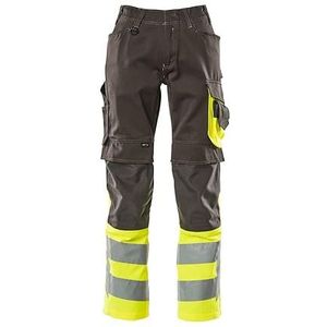 Mascot Safe Supreme Broek met kniezakken 15679-860 - donkerantraciet/hi-vis geel