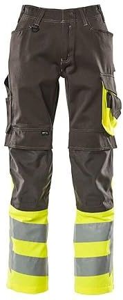 Mascot Safe Supreme Broek met kniezakken 15679-860 - donkerantraciet/hi-vis geel