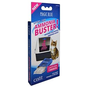 Catit Magic Blue Ammoniak Buster - Vermindert urinegeur en geuren voor een verse kattenbak