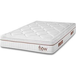 Cecotec Flow HybridSpring Fresh 6000 90 x 200 meerlaags, hoogte 30 cm, HR-schuimkern, gemiddelde hardheid, microveren, vezels en Hiper Soft