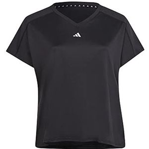adidas Aeroready Train Essentials V-hals (plus-size) T-shirt met korte mouwen voor dames
