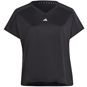 adidas Aeroready Train Essentials V-hals (plus-size) T-shirt met korte mouwen voor dames