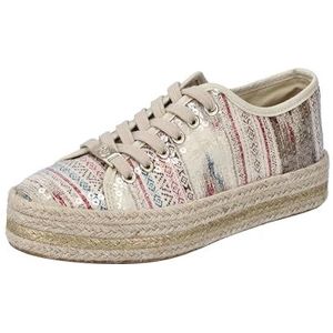 Rieker 94010 Sneakers voor dames, beige, 36 EU, beige, 36 EU