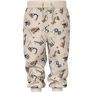 NAME IT - NMMVIMO NREG AOP SWE PANT BRU - Sweatstof Broek - Jongens