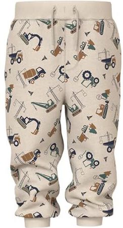NAME IT - NMMVIMO NREG AOP SWE PANT BRU - Sweatstof Broek - Jongens