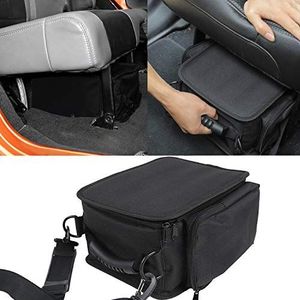 YOCTM Organizer voor 2007-2018 2019 2020 2021 Jeep Wrangler JK JL JLU Sports Rubicon Gladiator JT Achterbank Achterkant Onder Seat Opbergtassen Zwarte Draagbare Opberggereedschapsset Pocket Auto