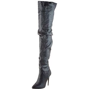 Dames Schoenen voor voor Laarzen voor Overknee laarzen Buffalo Synthetisch Overknee-maillot In Aangename Modalkwaliteit in het Zwart 