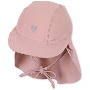 Sterntaler Uniseks kinderbadmuts met nekbescherming, nekbescherming, hartbescherming, uv-bescherming 50+, zacht roze, 45