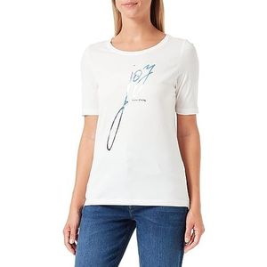 s.Oliver Dames T-Shirt Korte Mouw Wit 34, wit, 34