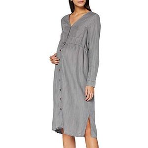 ESPRIT Maternity Damesjurk Wvn Ls jurk, Grey Denim - 920, 42
