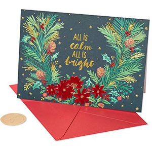 Papyrus Holiday Boxed Cards, alles is rustig, 12-Count