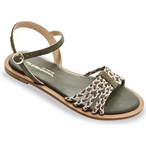 LES TROPEZIENNES PAR M. BELARBI Lanou Sandalen voor dames, kaki-goud, 37 EU, kaki goud, 37 EU