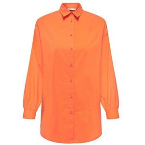 ONLY Klassiek damesoverhemd, persimmon oranje, S