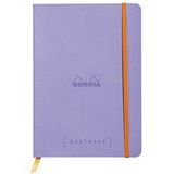 Rhodia 117749C Goalbook Notitieboek, A5, 14,8 x 21 cm, dot, praktisch en trendy, met zacht deksel, 90 g, ivoorkleurig papier, 120 vellen, elastiek, bladwijzers, 1 stuk, Iris