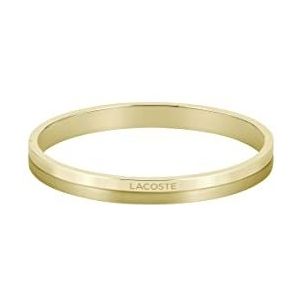 Lacoste Dames VIRTUA Collectie Bangle Armband in roestvrij staal, Eén maat, Roestvrij staal, Geen edelsteen