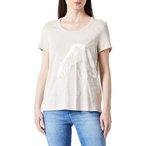 Gerry Weber Dames 170227-35029 T-shirt, ecru/wit multicolor, 36, Ecru/Wit Multicolor, 36