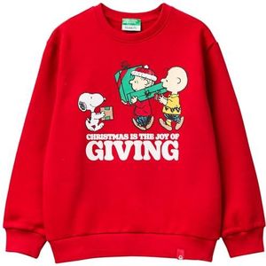 United Colors of Benetton Kids & Teen's Maglia G/C M/L 3j73c10ro Sweatshirt met capuchon, rood, 120