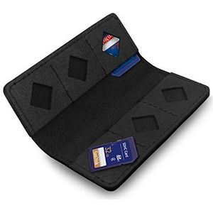 MegaGear SD-kaarthouder, leer, zwart