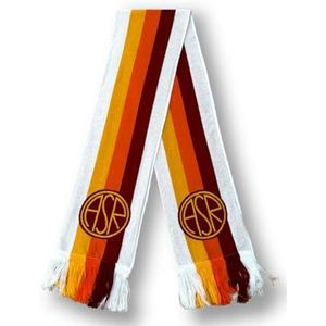 AS Roma Unisex ASR001 Sciarpa da Stadio, Wit ASR, 145 x 20 cm, wit Asr, 145 x 20 cm